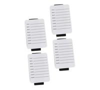 FONDOTIN 4pcs White Acrylic Eyelash Pallet Lash Holder Plate Lash Extension Grafting Tray for Professional Makeup Artists and Eyelash Extension Application