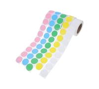 FONDOTIN 5 Rolls Colored Thermal Labels Round Dot Stickers Small Multi-Purpose Adhesive Label Paper for Office Home School Color Coding Pricing Organizing Address and Parcel Tagging