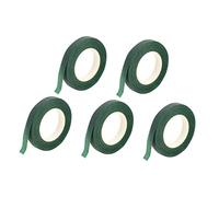 FONDOTIN 5 Rolls Green Florist Tape Bouquet Stem Wrapping Tape for DIY Flower Arrangements Gift Packaging Flexible Durable Non Sticky Floral Wraps