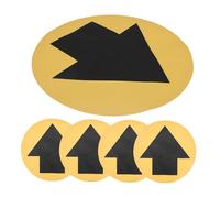 FONDOTIN 5 Sheets Arrow Floor Decals Non Slip Directional Safety Signs for Hospitals Schools Markets Supermarkets Offices Floor Warning Stickers for Emergency Exit Guidance and Public