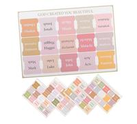 FONDOTIN 5 Sheets Boho Style Bible Index Tabs Sturdy Book Markers with Decorative Gold Lettering for Women Study Bible Reading and Quick Passage Location