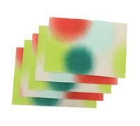 FONDOTIN 5 Sheets Gradient Flower Bouquet Wrapping Paper Textured Crinkled Rainbow Paper for gift for for for for for for Wrap DIY Crafts Artistic Floral Packaging for Weddings and Parties