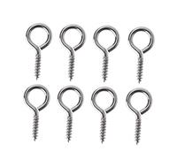 FONDOTIN 50 PCS Silver Screw Eye Pins Peg Bails for Jewelry Making Craft Findings for Beads Charms and DIY Art Projects