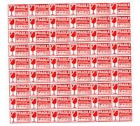 FONDOTIN 500Pcs Fragile Package Stickers Strong Adhesive Shipping Box Warning Labels Removable Fragile Shipping Stickers for Moving and Handling Care