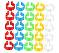 FONDOTIN 500pcs Poultry Leg Bands Duck Bands Poultry Marking Rings Chicken Identifying Leg Identification for Chickens Hobble Braces Bird