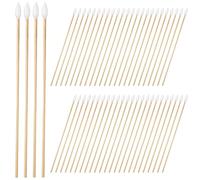 FONDOTIN 500Pcs Precision Cotton Swabs Pointed Tip Ear Cleaning Swabs for Makeup Touch-Ups and Delicate Skin Care with Bamboo Handles