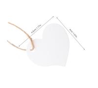 FONDOTIN 500pcs Vintage Kraft Heart Shaped Tags with String Blank Gift Labels for DIY Wedding Party Retail Pricing Multipurpose Craft Hang Tags for Valentines Birthdays Business Packaging