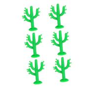 FONDOTIN 50pcs Artificial Cactus Ornaments Mini Succulent Plants Indoor Decorative Fake Plant Models for Home Office Desk Party Decorations