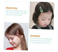 FONDOTIN 50pcs Candy Color Metal Snap Hair Clips for Mixed Color Hairpins Easy to Use Barrettes for Daily and Special Occasions and Gentle Hair