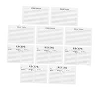 FONDOTIN 50pcs Convenient Recipe Cards for Daily Use Compact Kitchen Papers for Recording Recipes Smooth Writing Note Cards for Home Cooking DIY Projects