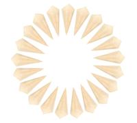 FONDOTIN 50pcs Disposable Wooden Ice Cream Cones Biodegradable Party Candy Dessert Cups for Weddings and Catering