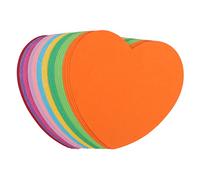 FONDOTIN 50pcs Heart Shape Sticky Memo Pads Mixed Pastel Colors Self Adhesive Note Paper for Students Office Home Study Planning and Highlighting