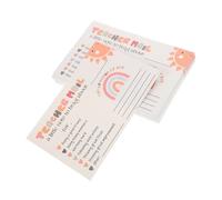 FONDOTIN 50pcs Mail Card Letter From Student to Teacher Bee Decor for Classroom Teacher Appropriate Note Daycare Essentials Makeup Bag Instruction Cards Paper