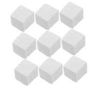 FONDOTIN 50pcs Mini Makeup Sponges for Foundation and Nail Art, 1.5x1.5cm Small Square Powder Sponge Blocks for Manicure Blending, White Makeup Blender Pads for Face and Salon Use