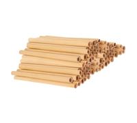 FONDOTIN 50Pcs Reed Bee Tubes Replacement for Outdoor Bee Houses Natural Habitat for Bees for Pollination Mating Gardens Parks Durable Easy to Use Beekeeper Supplies