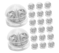 FONDOTIN 50Pcs Silicone Earring Back Stoppers Hypoallergenic Locking Earring Backs for Studs DIY Jewelry Making Supplies