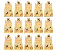FONDOTIN 50pcs Small Bee Candy Boxes for Party Favors, Paper Chocolate Treat Boxes for Shower, Wedding, Birthday Celebrations, Novel Sweets Packaging Containers