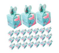FONDOTIN 50pcs Small Decorative Paper Boxes for Chocolate Candy Treats Mermaid Heart-shaped Party Favor Packaging Wear-resistant Wrapping Boxes for Summer Gatherings and Giving