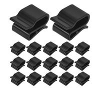 FONDOTIN 50pcs Solar Panel Cable Clips Black Plastic Photovoltaic Cable Management Clamps for Easy Maintenance and Stable Support Arranged Under Photovoltaic Module Frames