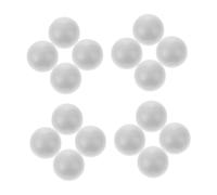 FONDOTIN 50pcs White Decorative Foam Balls Crafts Polystyrene Shapes Craft Foam Spheres for Party Artists Balls Smooth Blank Small White DIY