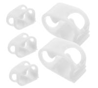 FONDOTIN 5pcs Adjustable Lab Water Tube Clamps Flow Control Valve for Laboratory Use Flexible Hose Accessory White