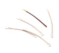 FONDOTIN 5pcs Brown Metal Bobby Pins for Long Hair Non-slip Straight Duckbill Hair Clips
