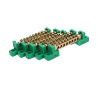 FONDOTIN 5pcs Copper Terminal Block Junction Box Wire Connectors Electrical Grounding Bars High Conductivity Construction Organized Wiring Easy Installation for Residential and Industrial