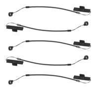FONDOTIN 5pcs Elastic Stylus Lanyard Pen Leash with Retractable Spring Coil Strap and Silicone Ring Anti-lose Tether for Tablets Touchscreen Drawing Pens for Teachers and Office Desktop