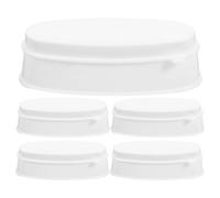 FONDOTIN 5pcs French Powder Box for Dip Powder Nail Kit Portable Manicure Tool Box Dipping Trays for Making French Extension Nail Form and Easy Manicures