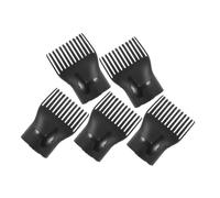 FONDOTIN 5pcs High-temperature Resistant Hair Dryer Comb Attachments for Natural Curly Fine Hair Styling and Detangling Blow Dryer Nozzles for Salon and Home Use
