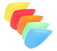 FONDOTIN 5pcs Inclined Head Horseshoe Lampshades Plastic Replacement Ceiling Light Covers Rainbow Colorful Decorative Lamp Shades for Home Living Bedroom Office