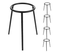 FONDOTIN 5pcs Iron Alcohol Lamp Tripod Stand Stable Support for Laboratory Use Chemistry Experiment Holder