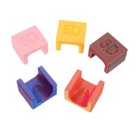 FONDOTIN 5Pcs Manicure Finger Separator Cuticle Protection Tool Reusable Spill Nail Polish Guard Shield for Gel Painting French Tips DIY Nail Art with Colorful Options