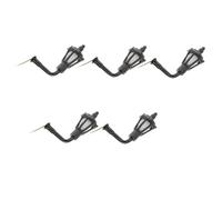 FONDOTIN 5Pcs Miniature Garden Light European Style DIY Wall Lamp Model with Warm Glow Small LED for Model Scenes and Mini House Decorations
