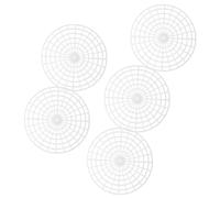 FONDOTIN 5pcs Plastic Pickle Jar Press Plates Fermentation Weights Mesh Presser for Home Vegetable Pickling and Fermenting Projects