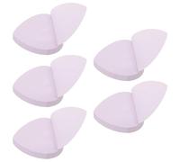 FONDOTIN 5pcs Purple Heart-shaped Sticky Memo Pads, 100 Pages Each, Removable Adhesive Note Paper for Office, School, and Personal Planning