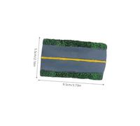 FONDOTIN 5pcs Resin Miniature Highway Model for Railway Diorama Realistic Roadway Scenery with Lifelike Detailing and Easy to Assemble for DIY Landscape and Train Layouts