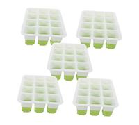 FONDOTIN 5pcs Reusable Seedling Starter Trays Cell Plant Cultivation Nursery Pots for Indoor Greenhouse Gardening Germination Lightweight Easy Clean Growing Trays for Balcony and Outdoor