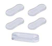 FONDOTIN 5Pcs Silicone PU Toilet Lid Buffer Pads Non-Slip Adhesive Cushions for Silent Toilet Seat Protection and Bathroom Safety