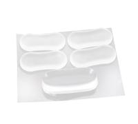 FONDOTIN 5pcs Transparent Silicone Toilet Seat Bumper Pads for Bidet Attachment Noise Reducing Cushion Pads Soft Close Toilet Lid Bumpers Durable Clear Silicone Protection