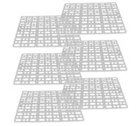 FONDOTIN 6 Mat for Cage Plastic Foot Pads Sturdy Easy-clean No Assembly Needed Small Pet Foot Mats for Bunny Hamster Guinea Pig