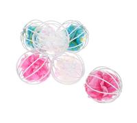 FONDOTIN 6 Pack Interactive Cat Ball Toys Crinkle Paper Balls Sound-producing Biteresistant Abs Material for Indoor Cats
