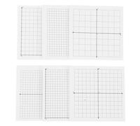 FONDOTIN 6 Pcs Mini Graph Paper Sticky Notepads with Strong Adhesive Grid Lines for School Office Math Notes Reminders and Calculations Easy to Remove and Reposition