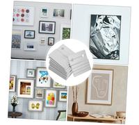 FONDOTIN 6 Sets Heavy Duty Z-Shaped Aluminum French Cleat Picture Hangers with Wall Mounting Brackets and Clips for Hanging Photo Frames Artwork and Mirrors Easy Installation Versatile