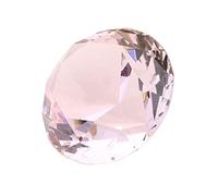 FONDOTIN 60mm Crystal Artificial Diamonds Decorative Diamond Ornament Pink Unique and Beautiful Design Wedding Bridal Shower Decoration to Add Romantic Atmosphere