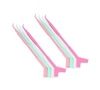 FONDOTIN 60Pcs Eyelash Lifting Tools Plastic Lash Grafting Kit with Dual Ended Picks for False Eyelash Repair and Lift Skin Friendly Temperature Resistant Professional Lash Random Color