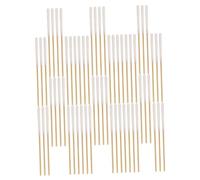 FONDOTIN 60pcs Thick Cotton Swabs for Makeup and Ear Cleaning Durable Long Cotton Buds with Strong Water Absorption Portable Beauty Accessory for Household and Salon Use