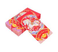 FONDOTIN 60pcs Vietnamese Lunar Year Red Envelopes Horse Hong Bao Spring Festival Money Pockets with Chinese Vietnamese Cultural Motifs Paper Lucky Money Packets for Family and Friends