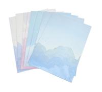 FONDOTIN 64pcs Elegant Cloud Pattern Letter Paper Vintage Style Stationery for Writing Letters Poems Notes Greeting Cards Writing Supplies for Home Office and School Use