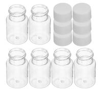 FONDOTIN 6Pcs 30Ml Plastic Sample Vials with Lids Liquid Medicine Bottles Small Refillable Pill Containers for Travel and Medication Storage
